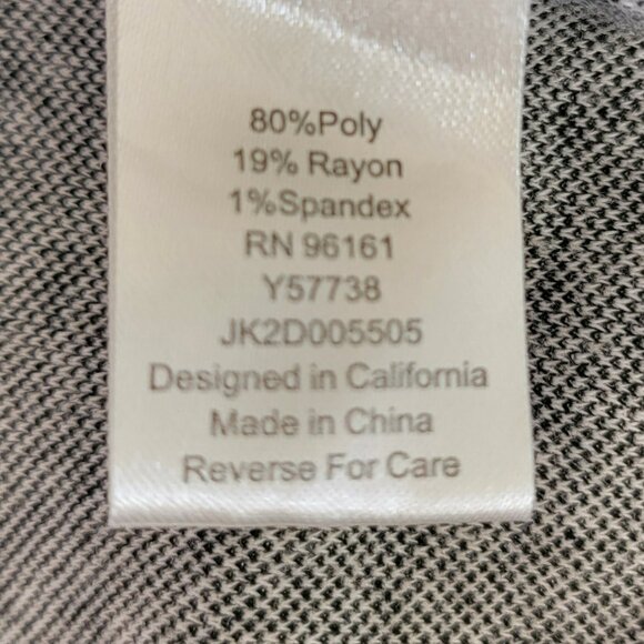 Retro Indie Twee Women L Black Gray Chevron Mini Dress Ruffle Bib Panel 2000s - Picture 13 of 14